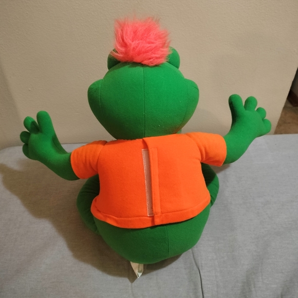 Vintage 1998 BULL FROGG Frog Interactive Talking Plush Large Toy by Ohio Art - Picture 2 of 8